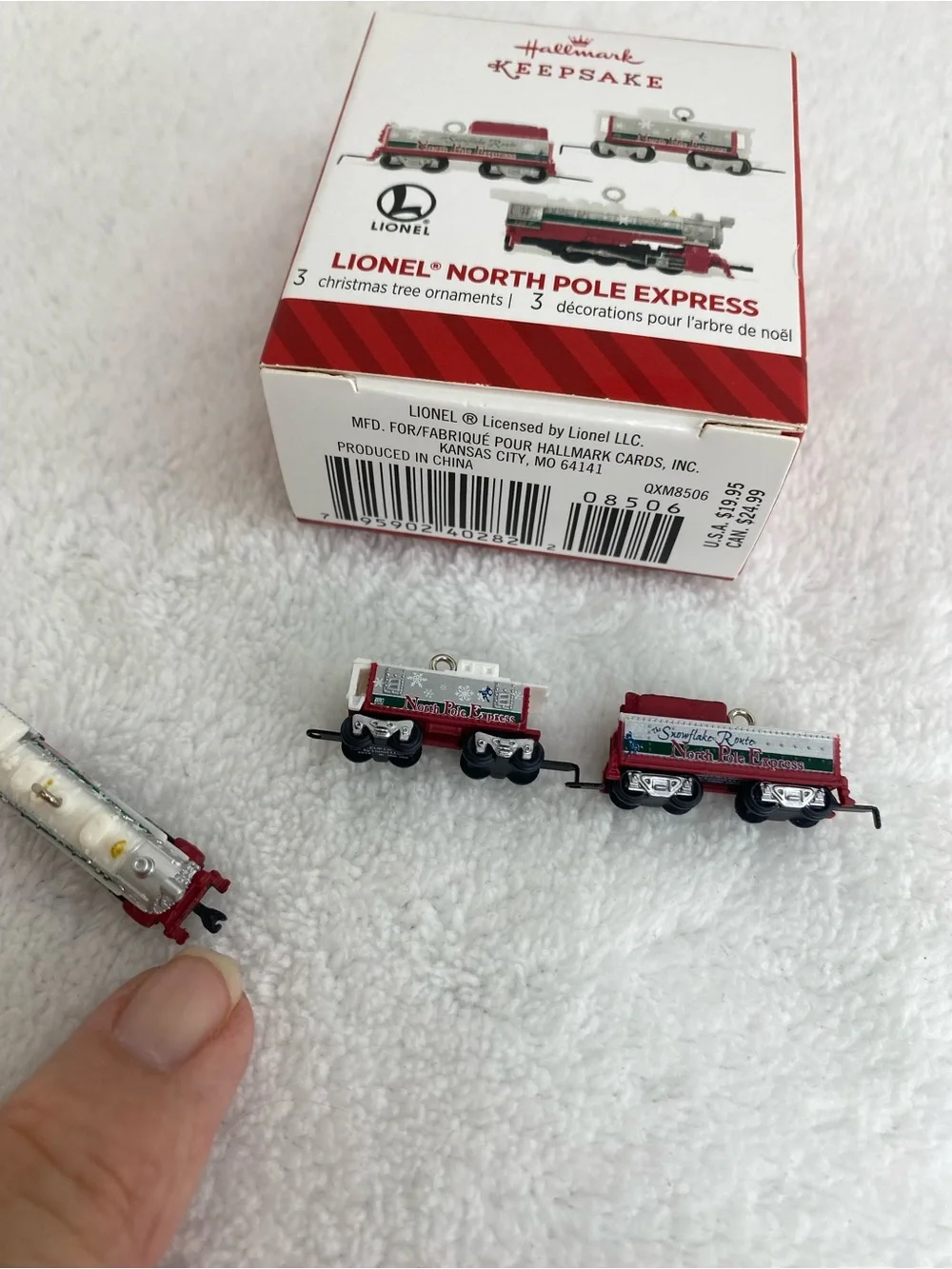 Hallmark Keepsake 2014 Lionel North Pole Express Ornaments Set of 3 Collectible